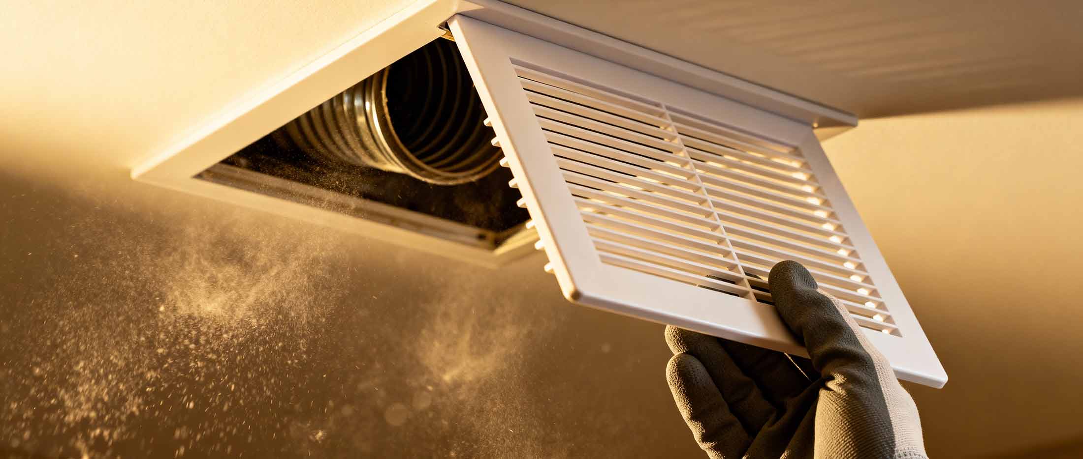 Ceiling-mounted HVAC air distribution unit with ventilation grille